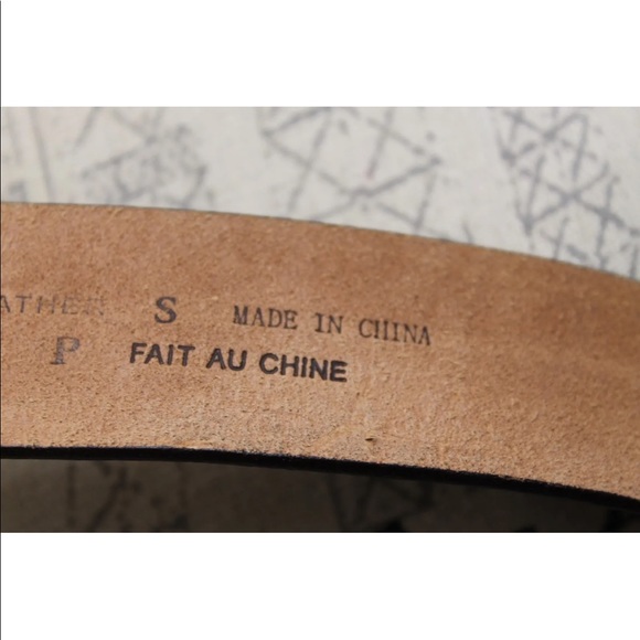 Levis Belt Brown 100% Leather Cowboy Rodeo Brass Metal Buckle Unisex Small 30 - Picture 10 of 10